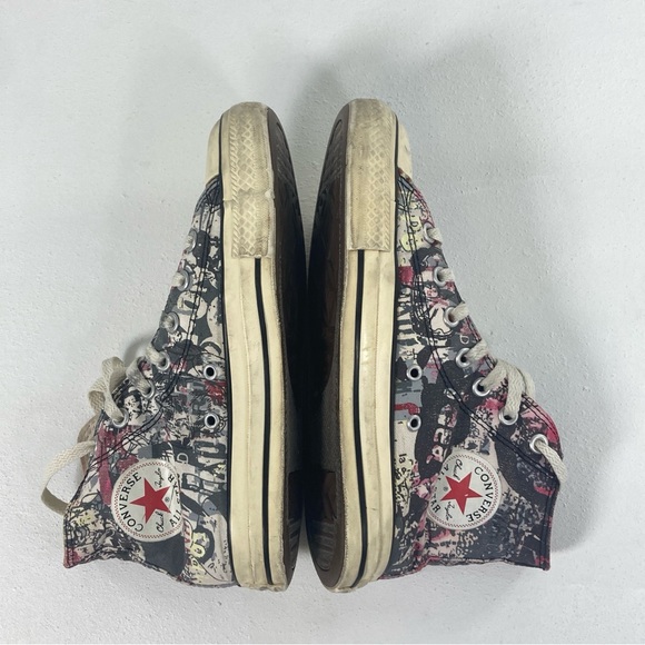 Vintage Converse Size 6 Custom Graffiti Chuck Taylor All Star High Top, Artisan - Picture 4 of 16